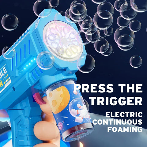 Fully Automatic Bubble Gun Rocket Bubbles Machine